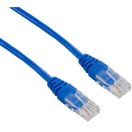Cablu UTP 4World Patchcord neecranat Cat 5e 1m Albastru