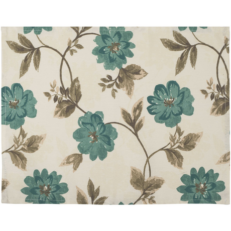 Suport pentru farfurie Home Flori Albastre 35 x 45 cm bumbac