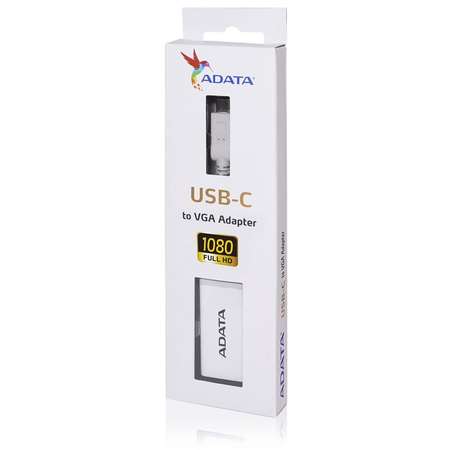 Adaptor ADATA USB-C la VGA white