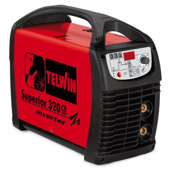 Aparat de sudură Telwin Superior 320 CE VRD Invertor 230-400V Roșu