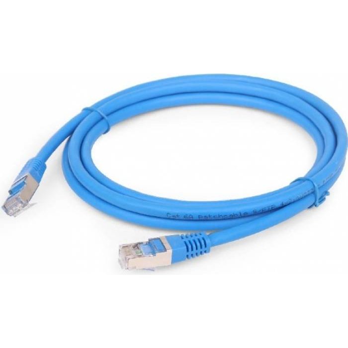 GEMBIRD PP6A-LSZHCU-B-1M Gembird patchcord RJ45, cat. 6A,SFTP, LSZH, 1m, blue - imagine 2