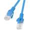Cablu UTP Lanberg Patchcord Cat 5e 0.5m Albastru