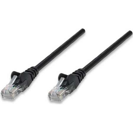 Cablu UTP Intellinet Patchcord Cat 5e 0.5m Negru