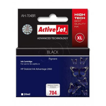 Cartus compatibil AH-704BR Black 20 ml HP 704 CN692AE