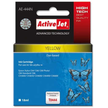 Consumabil ActiveJet AE-444 Yellow 18 ml Chip Epson T0444