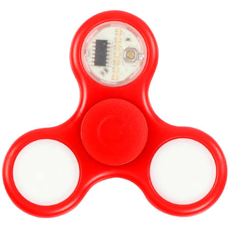 Jucarie antistres Star Fidget Spinner cu LED Red