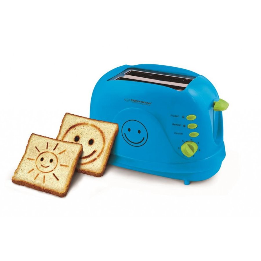 Prajitor de paine EKT003B EKT003 Smiley 3 = 1 750W Blue