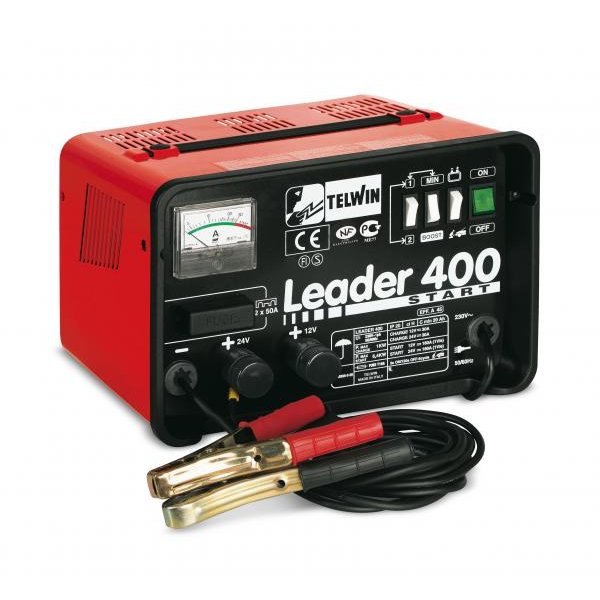 Redresor auto Telwin LEADER 400 START 230V Roșu