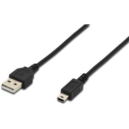 Cablu ASM USB 2.0 HighSpeed  Cable USB A M miniUSB B (5pin) M  1,8m