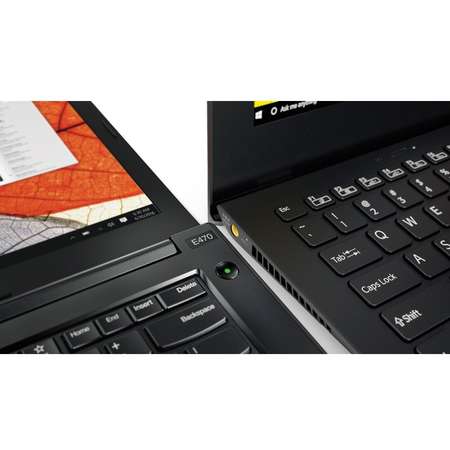Laptop Lenovo ThinkPad E470 14 inch Full HD Intel Core i5-7200U 8GB DDR4 256GB SSD FPR Black