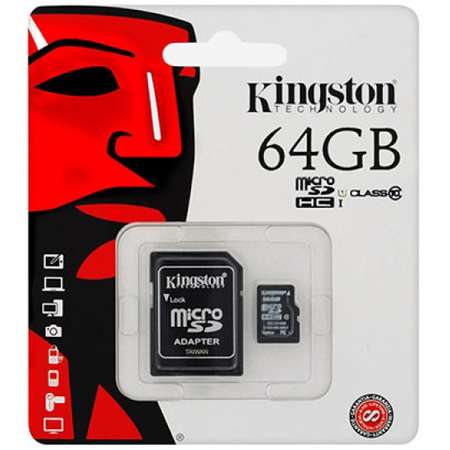 Card Kingston MICRO SD  64GB CU ADAPTOR