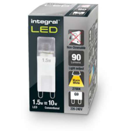 Bec LED Integral G9 1.5W  lumina calda