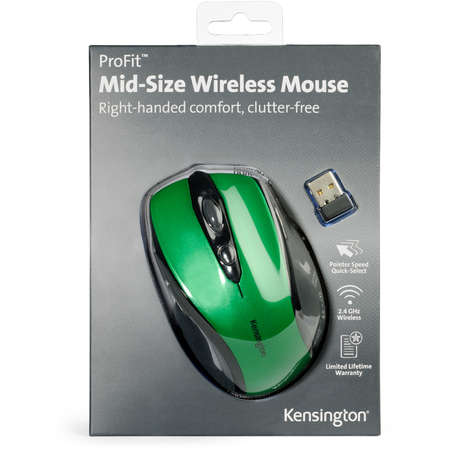 Mouse wireless Kensington Pro Fit -Size Emerald Green