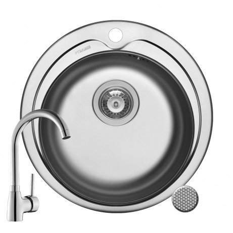 Set Chiuveta KIBA LN + Baterie BELLO