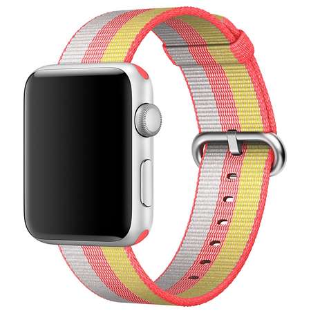 Curea smartwatch Apple Watch 42mm Band Red Woven Nylon