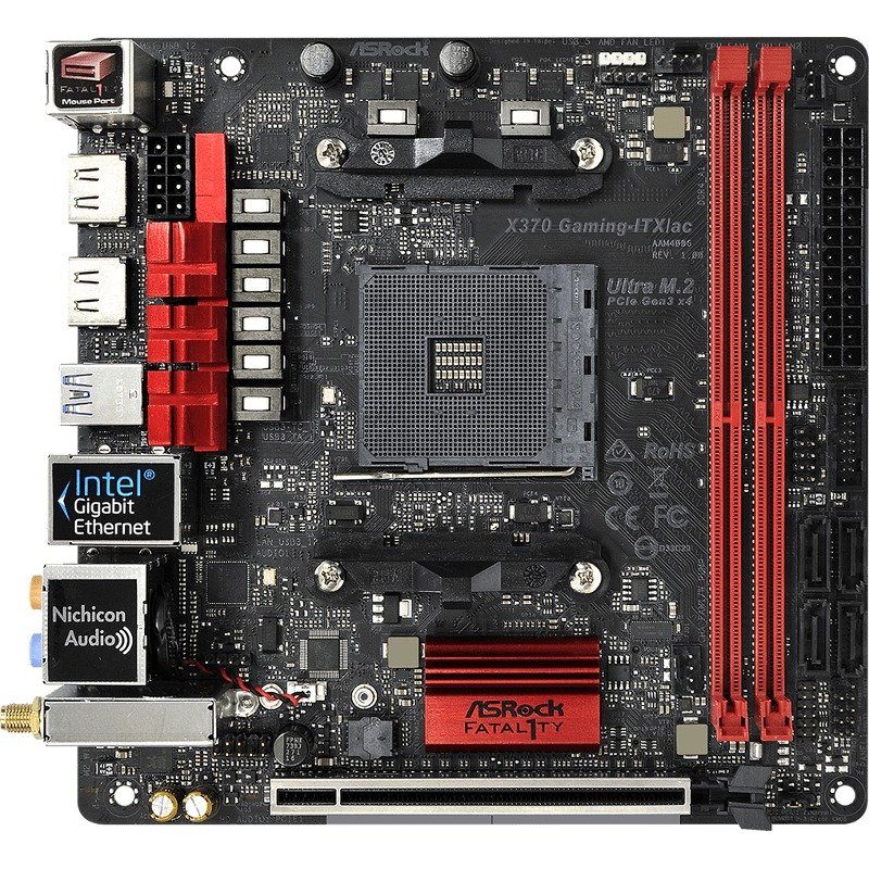 Placa de baza Fatal1ty X370 Gaming-ITX/ac AMD AM4 mITX