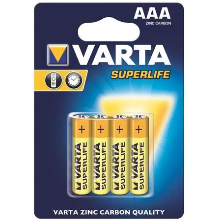 Baterii zinc carbon Varta R3 AAA superlife 4 bucati