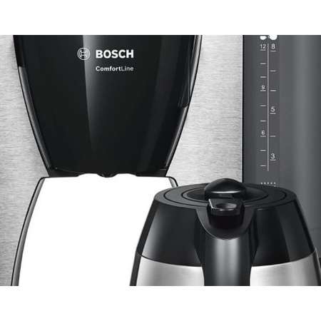 Cafetiera Bosch TKA6A683 1200W 1 Litru Neagra/Inox