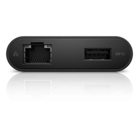 Adaptor Dell USB-C to HDMI/VGA/Ethernet/USB 3.0 Black