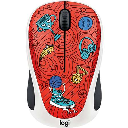 Mouse Logitech Wireless M238 Doodle Collection CHAMPION CORAL