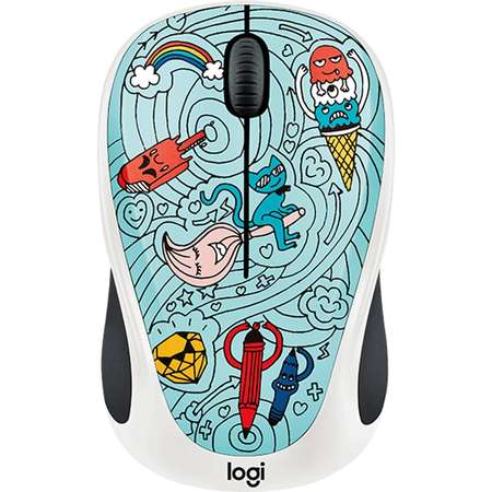 Mouse Logitech Wireless M238 Doodle Collection BAE-BEE BLUE
