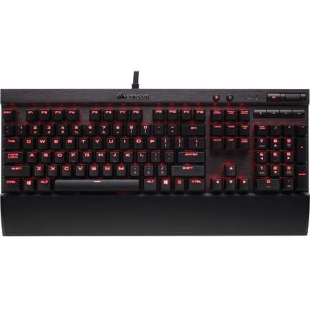 Tastatura gaming mecanica Corsair K70 LUX Red LED Cherry MX Brown Layout EU Black