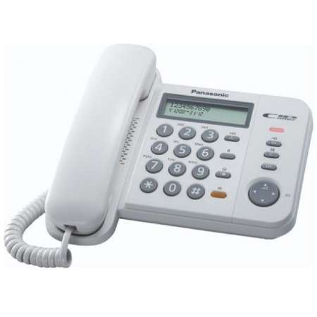Telefon fix Panasonic KX-TS580FXW caller ID Alb