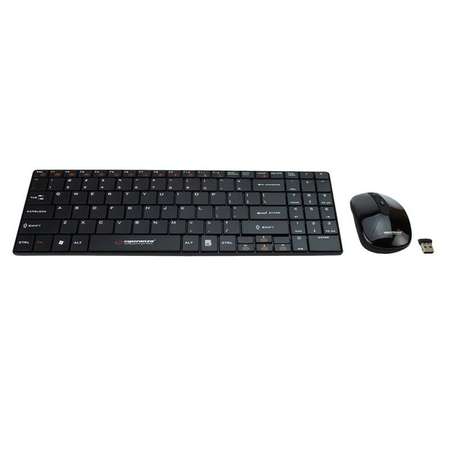 Kit tastatura si mouse Esperanza EK122K USB Wireless Black