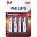 Baterii Philips Power Alkaline AA 4-BLISTER
