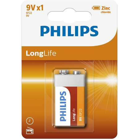 Baterie Philips LongLife 9V 1-BLISTER