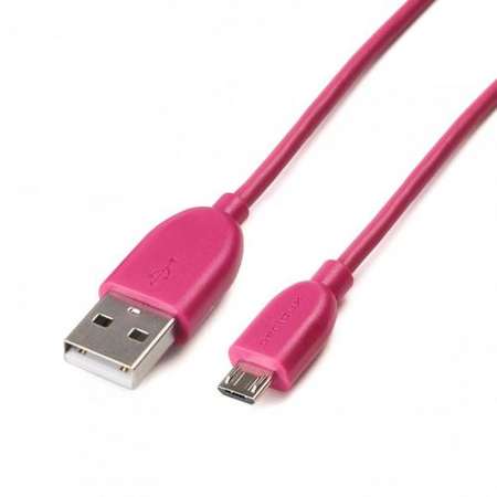 Cablu de date Serioux microUSB 1m Pink