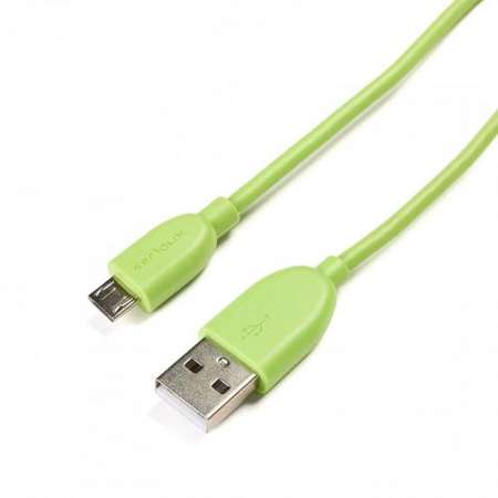 Cablu de date Serioux microUSB 1m Green