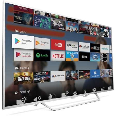 Televizor Philips LED Smart TV 43 PUS6412 109cm Ultra HD 4K Silver Ambilight cu 2 laturi