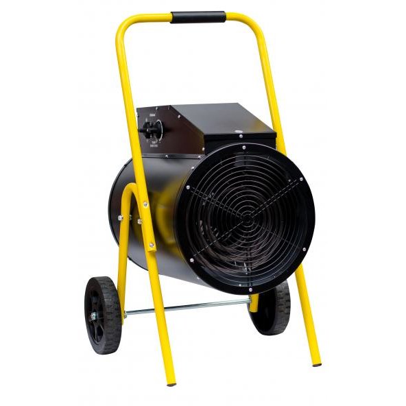 Aeroterma electrica PRO 15 kW R 400V Volum aer circulat 1100 m3/h Negru/Galben