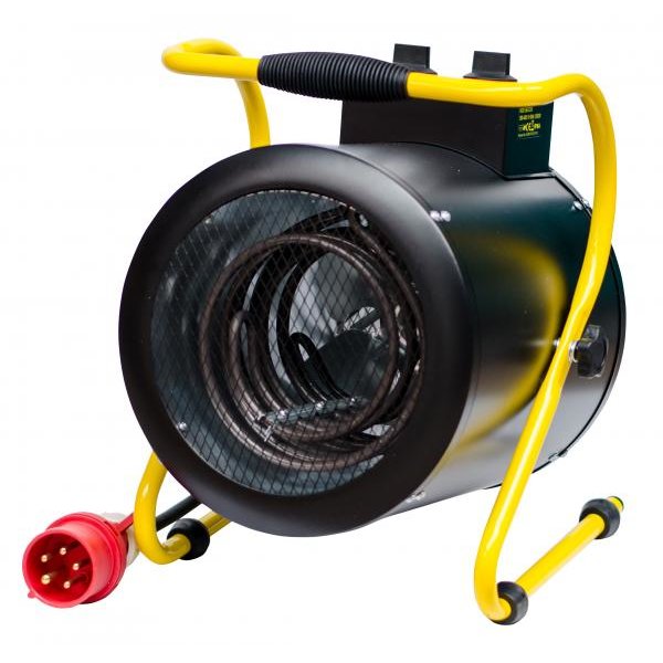 Aeroterma PRO 5 kW R 400V Volum aer circulat 388 m3/h Negru/Galben