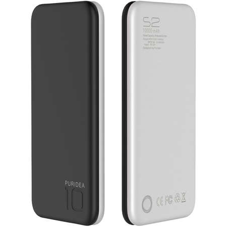 Baterie externa Puridea S2s 10000 mAh 2x USB White Black