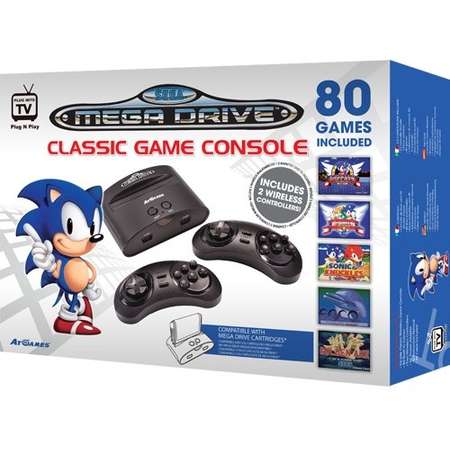 Consola Sega Mega Drive Classic Game + 80 jocuri + 2 controllere