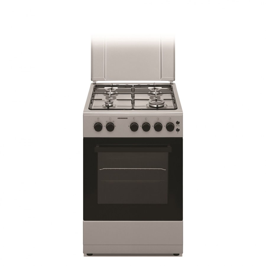 Aragaz HFSC-S50LITG-SL Gaz 4 arzatoare Argintiu