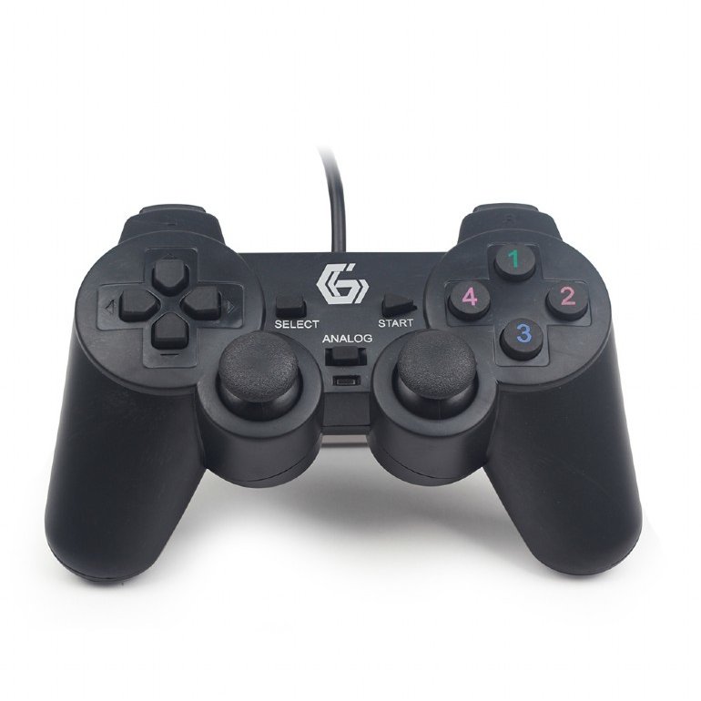 Gamepad JPD-UDV-01 PC USB dual vibration Black