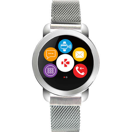 Smartwatch MyKronoz ZeCircle 2 Premium Flat Milanese Silver