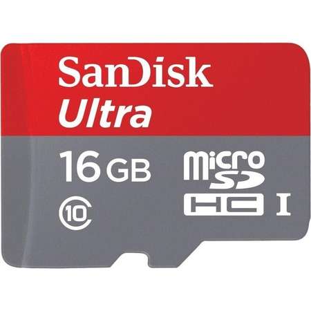 Card Sandisk Ultra microSDHC 16GB 98MB Clasa 10 UHS-I + Adaptor
