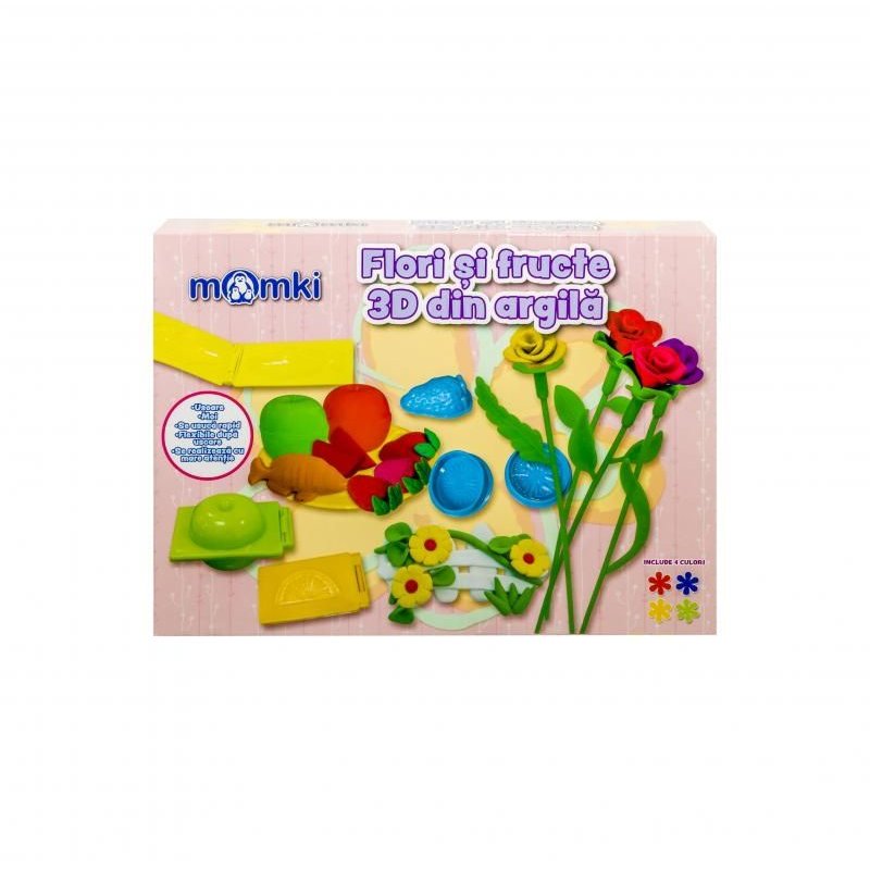 Joc Flori si fructe 3D din argila