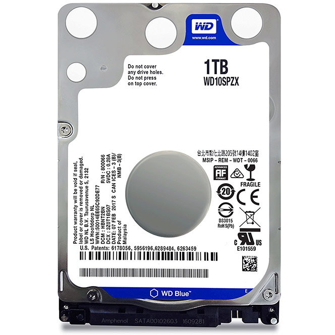 Hard disk laptop Blue 1TB SATA-III 2.5 inch 128MB thumbnail