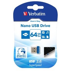 Verbatim Memorie Usb Verbatim Nano Store M Stay 64gb Usb3.0 (98711) - imagine 2