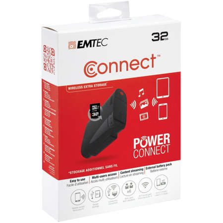 Baterie externa Emtec ECCHA52U800 5200 mAh si Card Memorie 32GB Negru