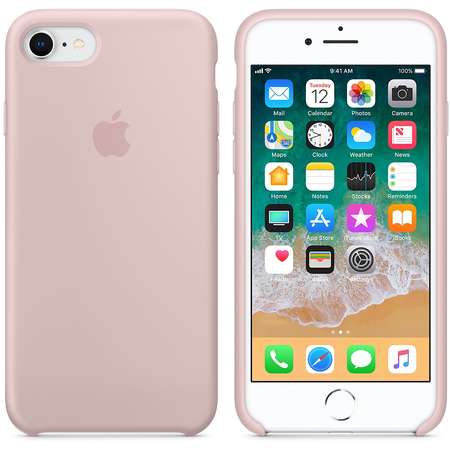 Husa Apple iPhone 8 Silicone Case Pink Sand