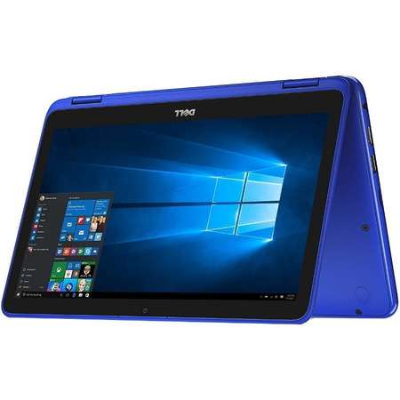 Laptop Dell Inspiron 3168 11.6 inch HD Touch Intel Pentium N3710 4GB DDR3 500GB HDD Linux Blue 2Yr CIS