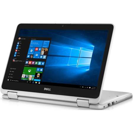 Laptop Dell Inspiron 3168 11.6 inch HD Touch Intel Pentium N3710 4GB DDR3 128GB SSD Windows 10 White 1Yr CIS