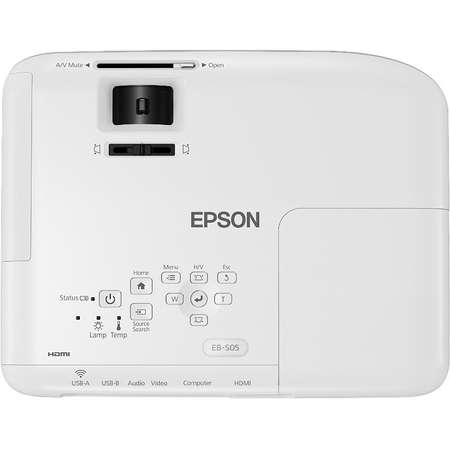 Videoproiector Epson EB-S05 3LCD SVGA Alb