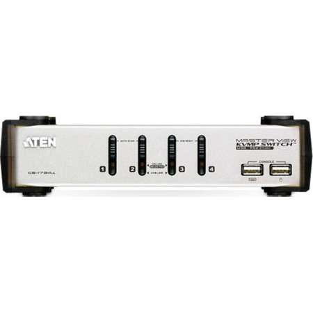 KVM Aten CS1734A 4 Port USB 4 x USB KVM Cables 2 port USB Hub Audio